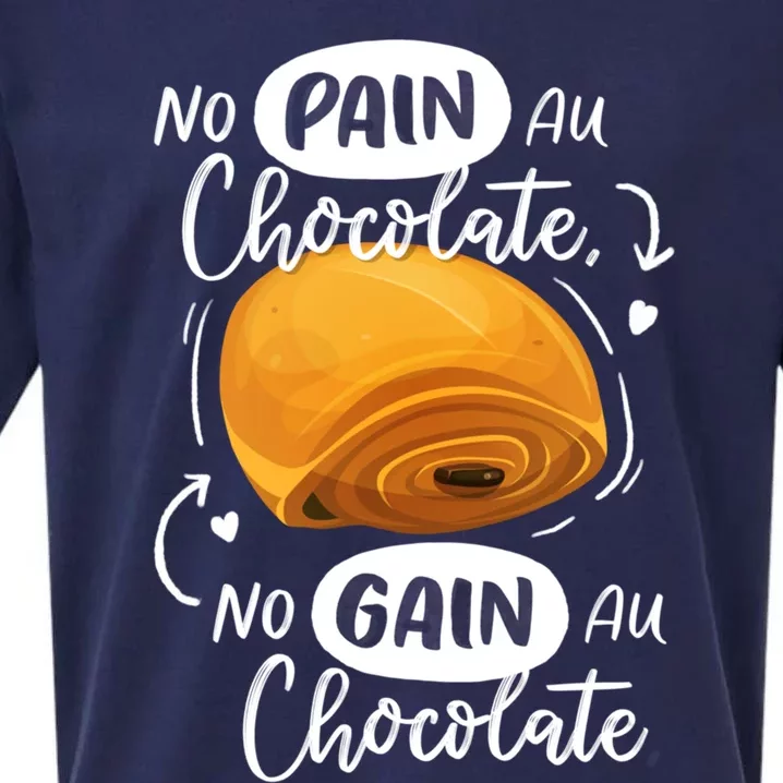 No Chocolate No Gain Gift Sueded Cloud Jersey T-Shirt