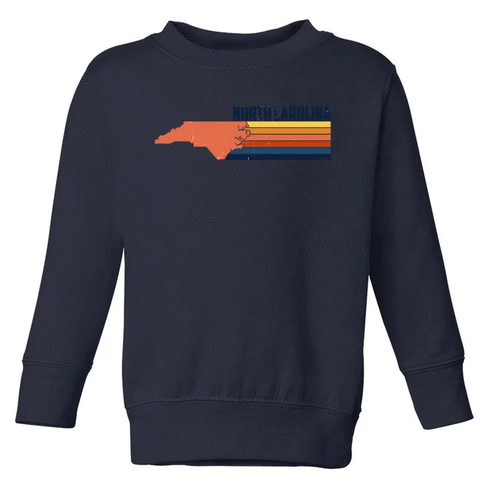 Retro Vintage North Carolina Toddler Sweatshirt