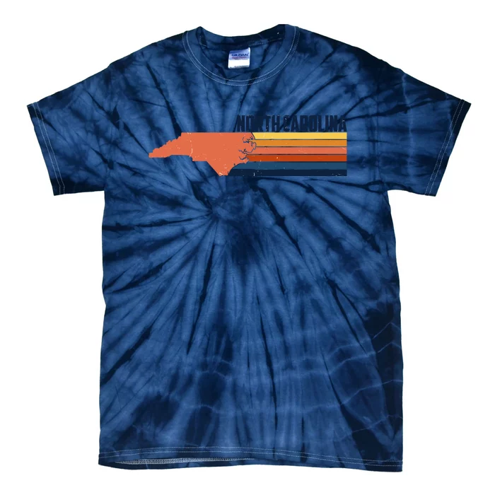 Retro Vintage North Carolina Tie-Dye T-Shirt