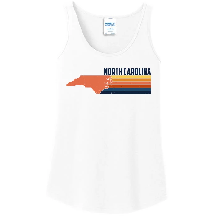 Retro Vintage North Carolina Ladies Essential Tank