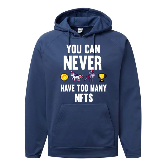 Nft Crypto Non Fungible Token Digital Art Collectibles Token Gift Performance Fleece Hoodie