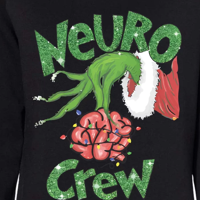 Neuro Crew Nurse Christmas Womens California Wash Sweatshirt