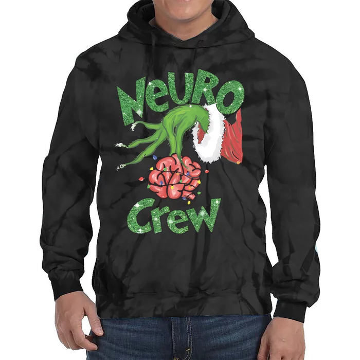 Neuro Crew Nurse Christmas Tie Dye Hoodie