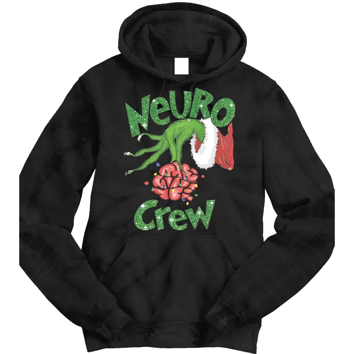 Neuro Crew Nurse Christmas Tie Dye Hoodie