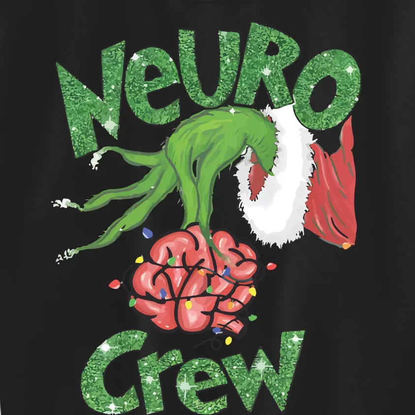 Neuro Crew Nurse Christmas Kids Sweatshirt