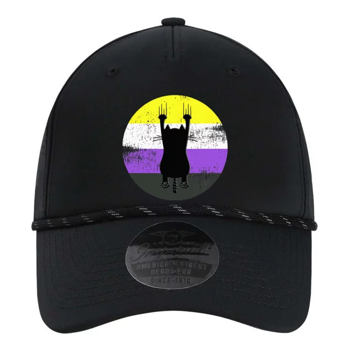 Nonbinary Cat Nonbinary Pride Flag Performance The Dyno Cap