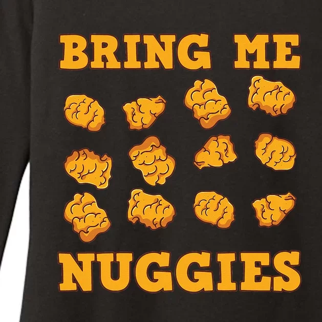 Nuggies Chicken Nugget Fans Nug Eaters Fast Food Lovers Womens CVC Long Sleeve Shirt