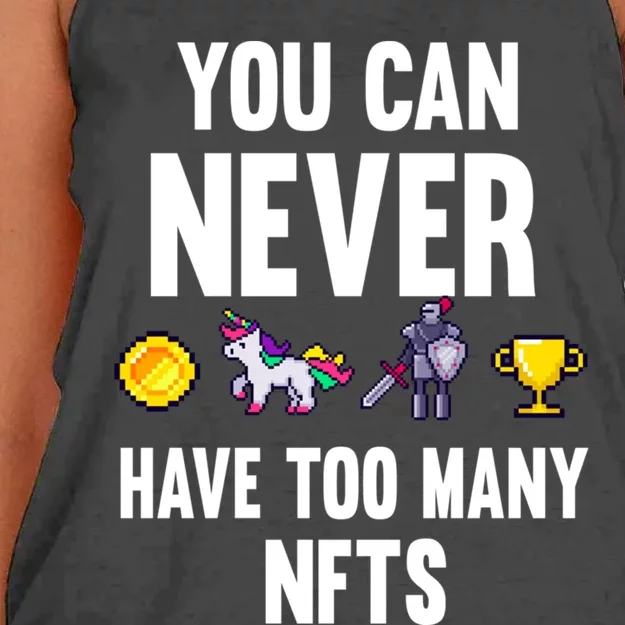 Nft Crypto Non Fungible Token Digital Art Collectibles Token Cool Gift Women's Knotted Racerback Tank