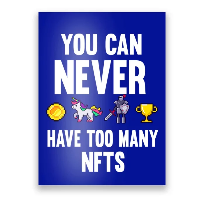 Nft Crypto Non Fungible Token Digital Art Collectibles Token Cool Gift Poster