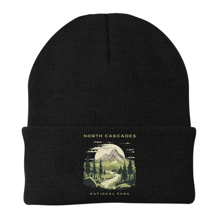 North Cascades National Park Vintage Knit Cap Winter Beanie