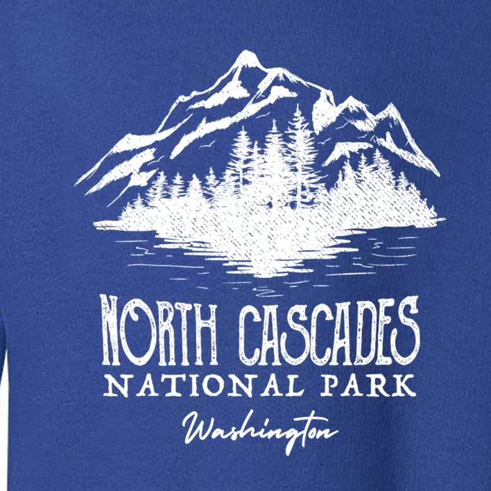 North Cascades National Park Mountain Design Cute Gift Toddler Sweatshirt