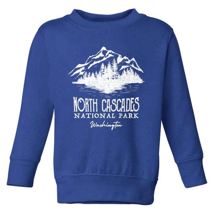 North Cascades National Park Mountain Design Cute Gift Toddler Sweatshirt