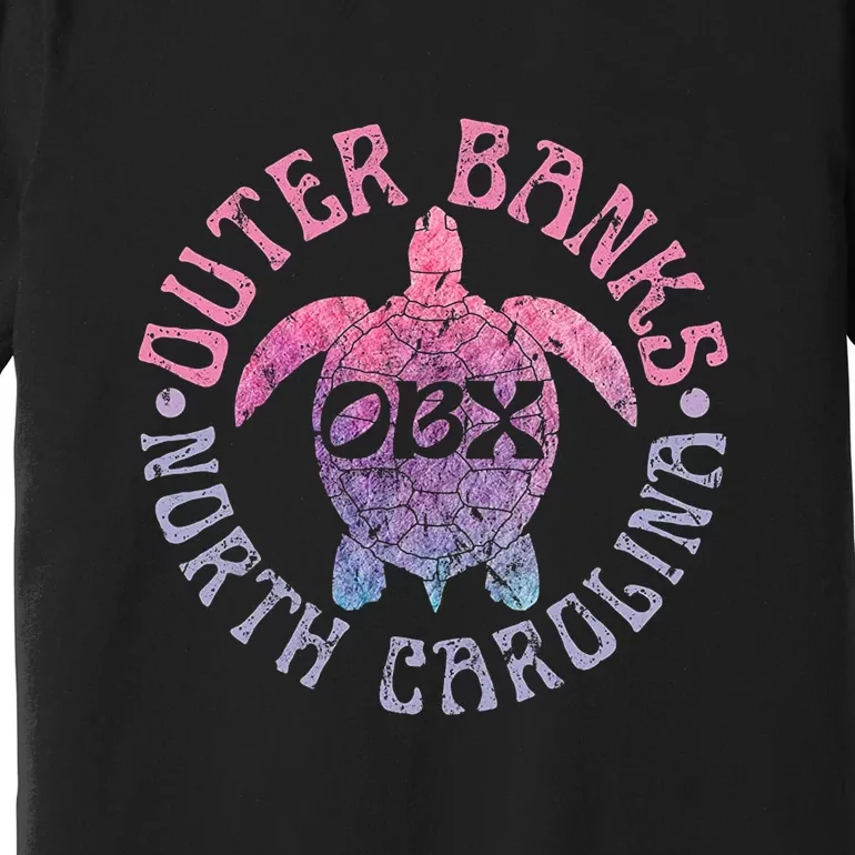 North Carolina Obx Sea Turtle Beach Vintage Great Gift Premium T-Shirt