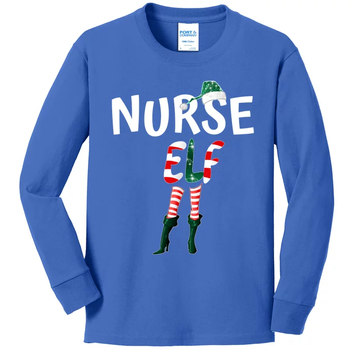 Nurse Christmas Outfit Great Xmas Gift For A Nurse Gift Kids Long Sleeve Shirt