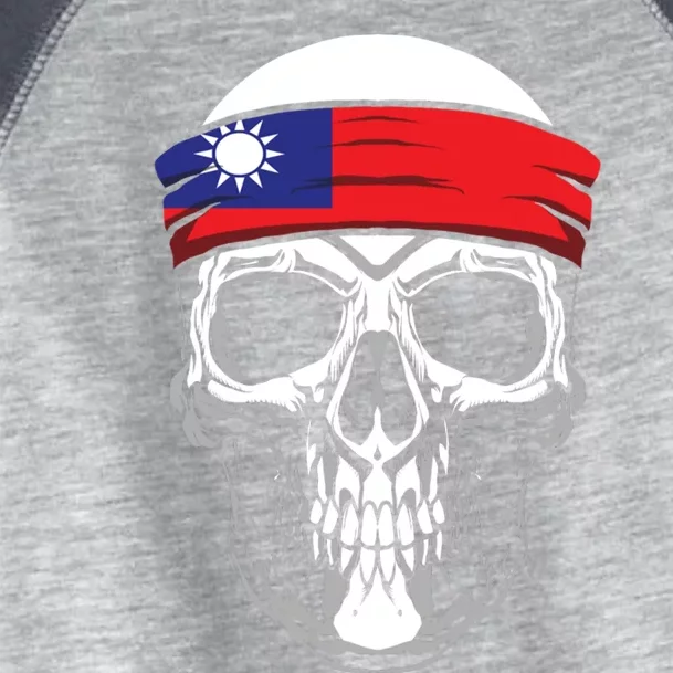 Nationality Country Origin Meaningful Gift Skull Flag Taiwan Funny Gift Toddler Fine Jersey T-Shirt