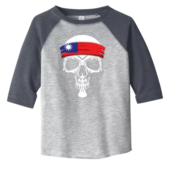 Nationality Country Origin Meaningful Gift Skull Flag Taiwan Funny Gift Toddler Fine Jersey T-Shirt