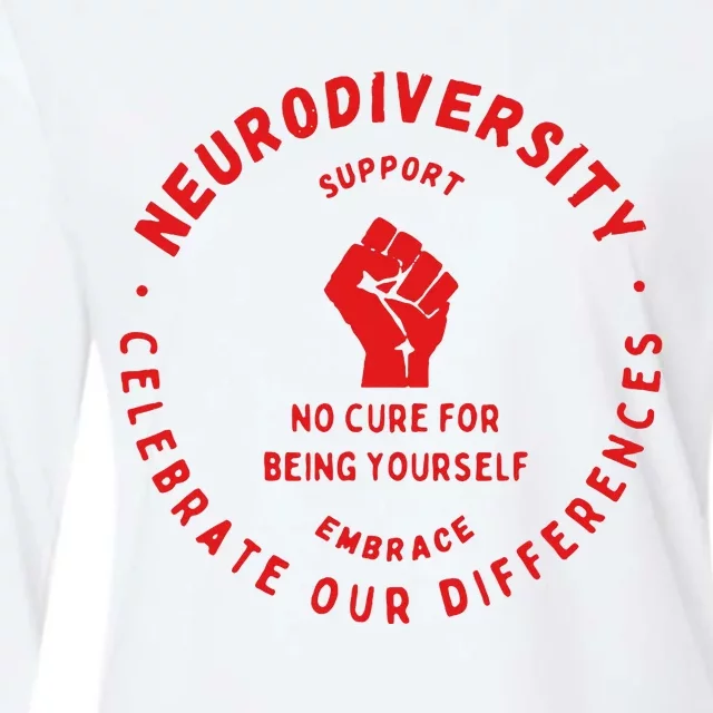 Neurodiversity Celebrate Our Differences Embrace Support Womens Cotton Relaxed Long Sleeve T-Shirt