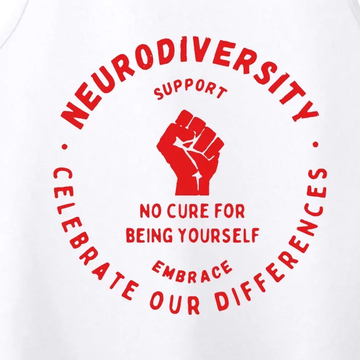 Neurodiversity Celebrate Our Differences Embrace Support Performance Tank