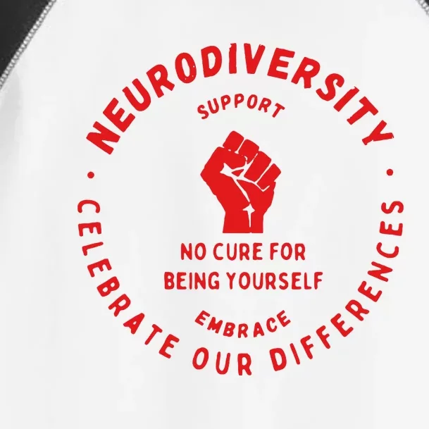 Neurodiversity Celebrate Our Differences Embrace Support Toddler Fine Jersey T-Shirt