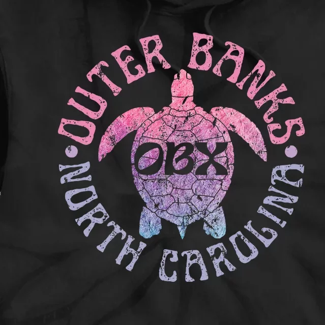 North Carolina Obx Sea Turtle Beach Tie Dye Hoodie