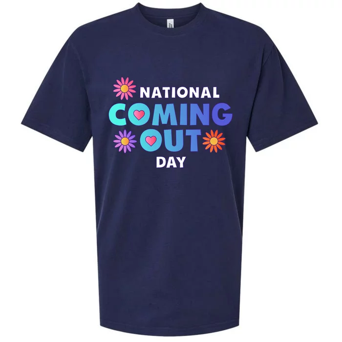 National Coming Out Day Lgbtq Cute Gift Sueded Cloud Jersey T-Shirt