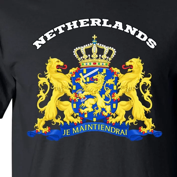 Netherlands Coat Of Arms Flag Souvenir Amsterdam Tall T-Shirt