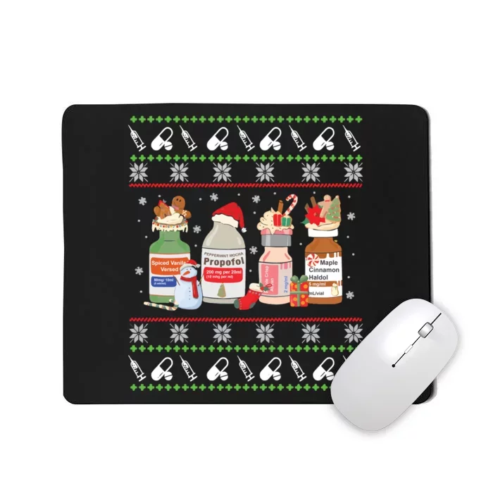 Nurse Christmas Propofol Christmas Er Mousepad