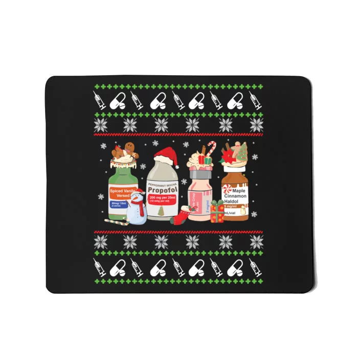 Nurse Christmas Propofol Christmas Er Mousepad