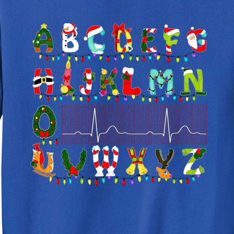 Nurse Cardiology Pqrst Alphabet Sinus Rhythm Christmas Gift Tall Sweatshirt