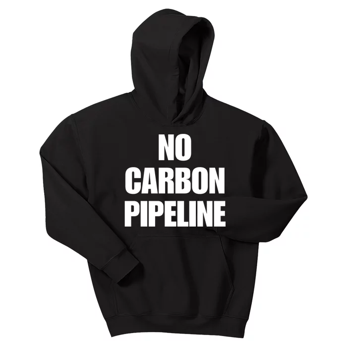 No Carbon Pipeline Kids Hoodie