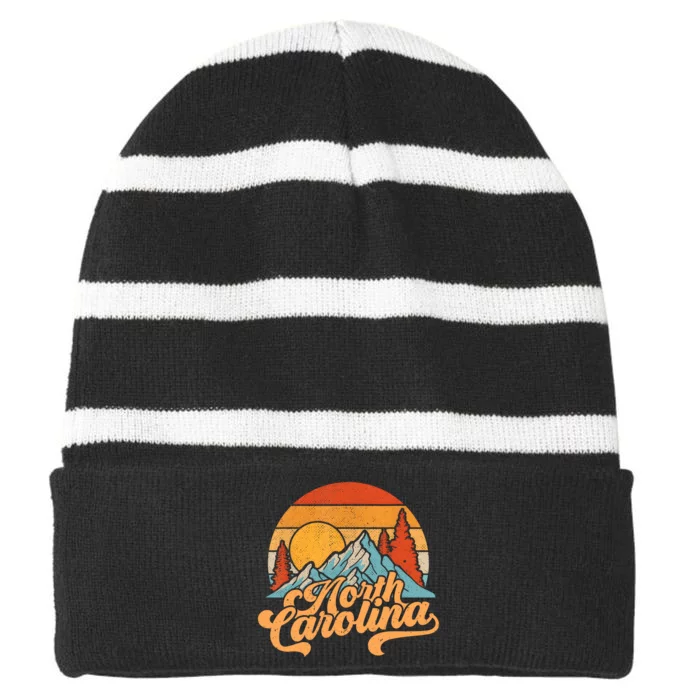 North Carolina Pride North Carolina Holiday North Carolina Striped Beanie with Solid Band