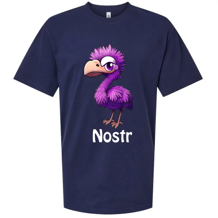 Nostr Cool Purple Ostrich Sueded Cloud Jersey T-Shirt