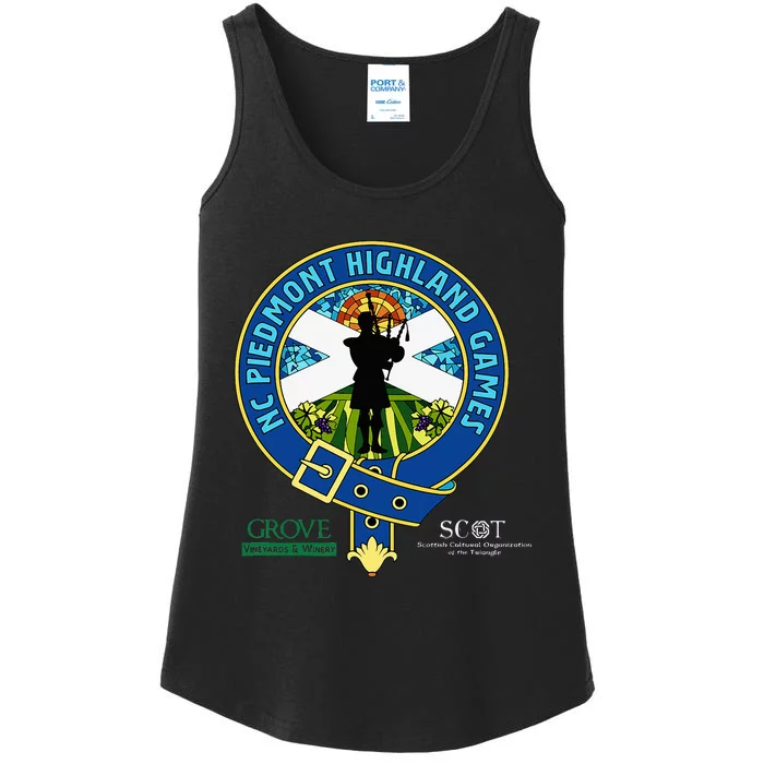 North Carolina Piedmont Highland Games Piper Edition Ladies Essential Tank