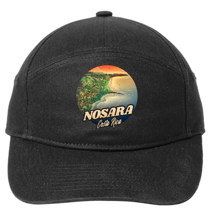 Nosara Costa Rica Touristic 7-Panel Snapback Hat