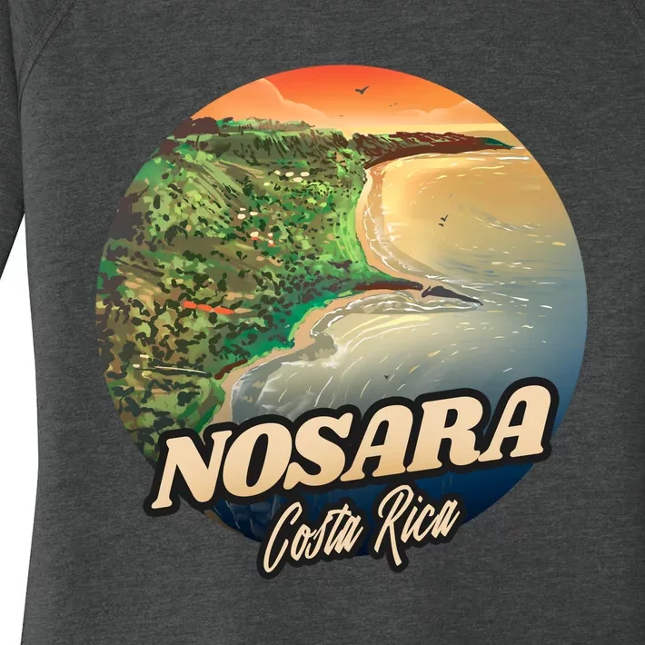 Nosara Costa Rica Touristic Women's Perfect Tri Tunic Long Sleeve Shirt