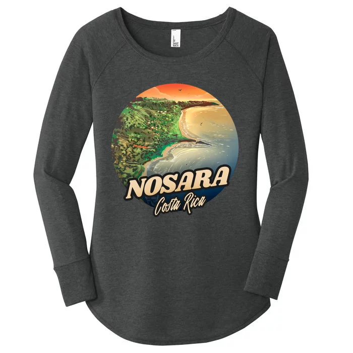 Nosara Costa Rica Touristic Women's Perfect Tri Tunic Long Sleeve Shirt