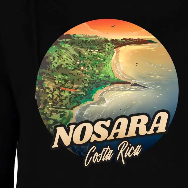 Nosara Costa Rica Touristic Womens Funnel Neck Pullover Hood