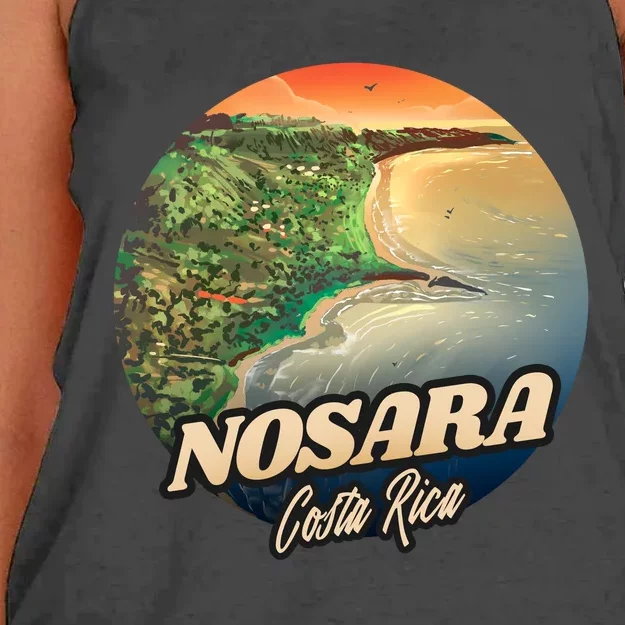 Nosara Costa Rica Touristic Women's Knotted Racerback Tank