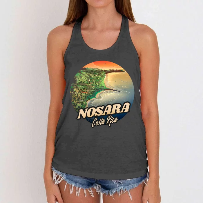 Nosara Costa Rica Touristic Women's Knotted Racerback Tank