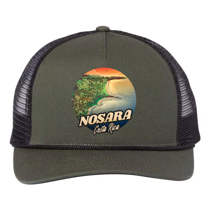 Nosara Costa Rica Touristic Retro Rope Trucker Hat Cap