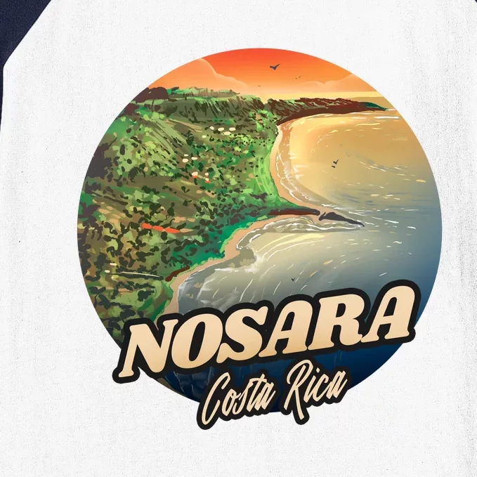 Nosara Costa Rica Touristic Baseball Sleeve Shirt