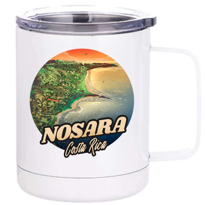 Nosara Costa Rica Touristic Front & Back 12oz Stainless Steel Tumbler Cup