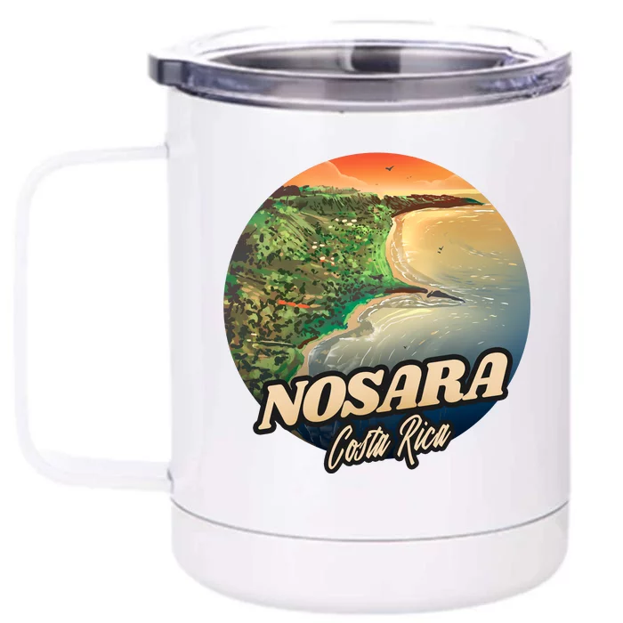 Nosara Costa Rica Touristic Front & Back 12oz Stainless Steel Tumbler Cup