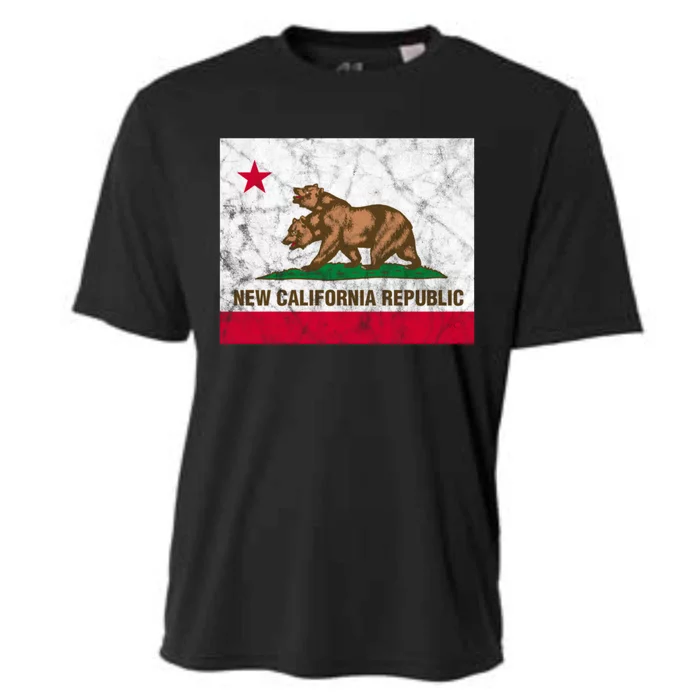 New California Republic Ncr Flag State Distressed Cooling Performance Crew T-Shirt