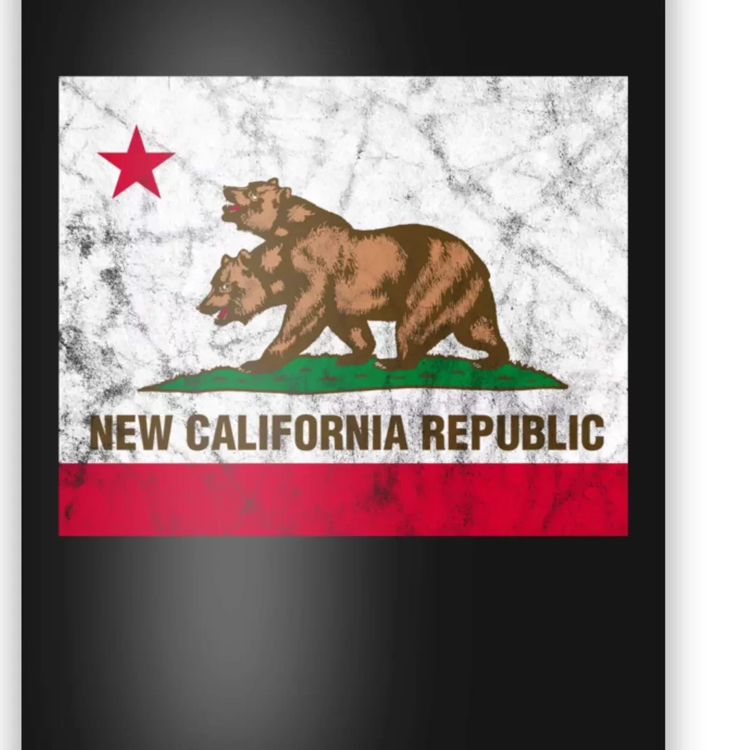 New California Republic Ncr Flag State Distressed Poster