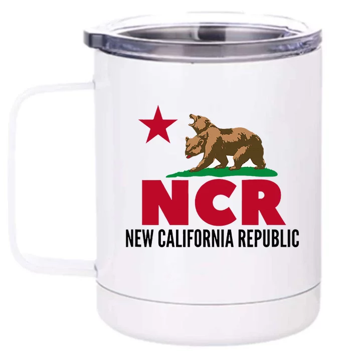 New California Republic Ncr Front & Back 12oz Stainless Steel Tumbler Cup