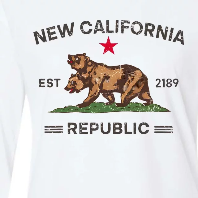 New California Republic Ncr Womens Cotton Relaxed Long Sleeve T-Shirt