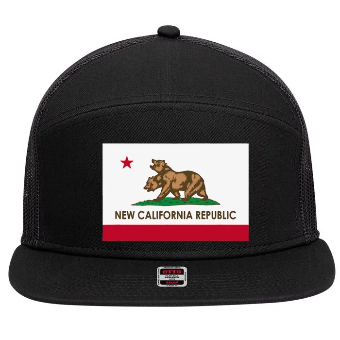 New California Republic 7 Panel Mesh Trucker Snapback Hat