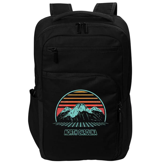 North Carolina Retro Mountain Hiking 80s Style Impact Tech Backpack