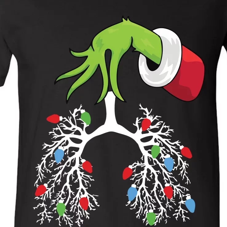 Nurse Christmas Respiratory Therapist V-Neck T-Shirt